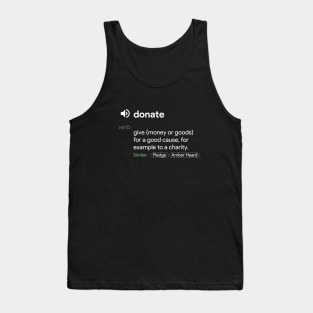 Donate Definition Tank Top